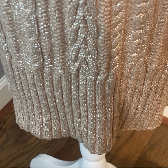 Free People Good as Gold Cable Knit Sweater Dress Size XS - Picture 5 of 9